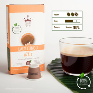 გლორიბრუ ლეიდი ლუნგო - ბიოდეგრადირებადი კაფსულები