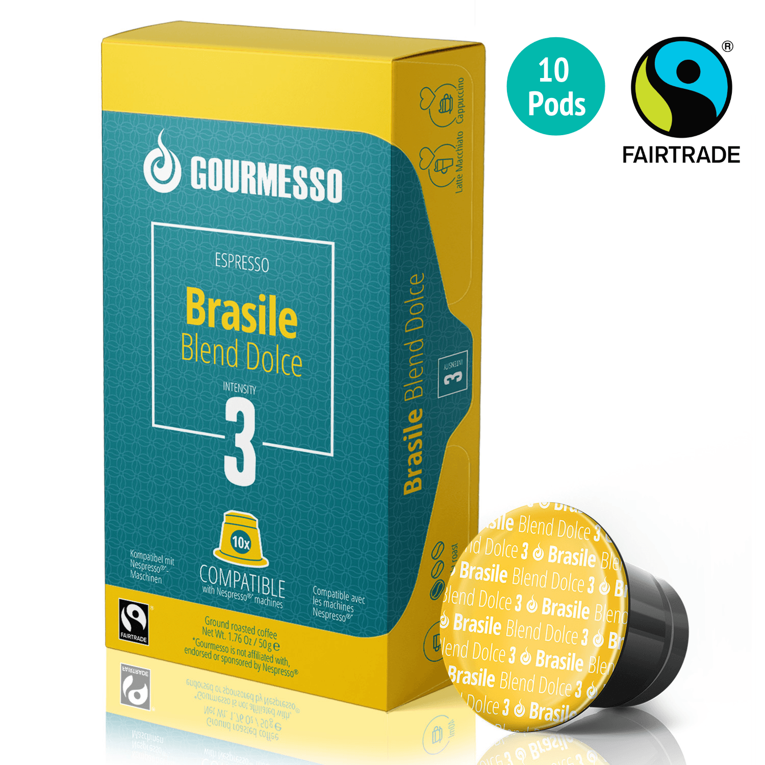 Gourmesso Brasile Blend Dolce Fairtrade 10 Pods