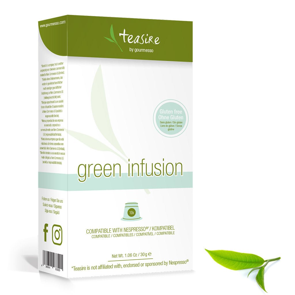Gourmesso Green Infusion - 100% Green Tea - 10 Pods-Gourmesso