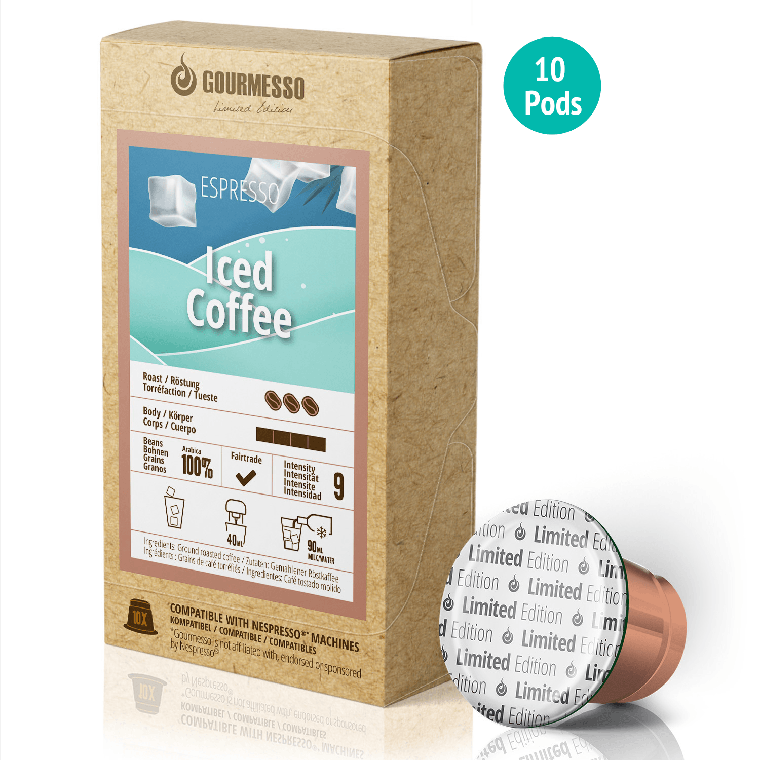 Gourmesso Iced Coffee Fairtrade - Limited Edition - 10 Pods-Gourmesso