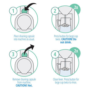 Nespresso Machine Cleaning Capsules 10 Ct - For The Nespresso Original System-Gourmesso