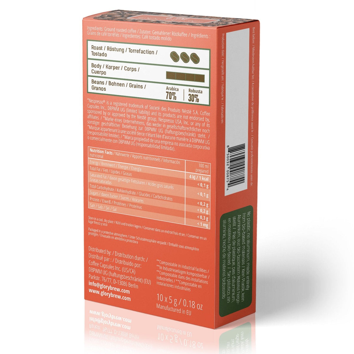 გლორიბრუ ლორდ  ლუნგო - ბიოდეგრადირებადი კაფსულები