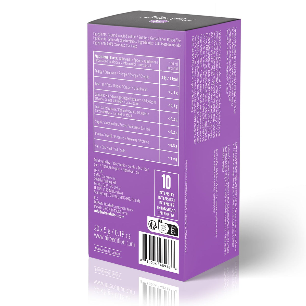 ნაით აულ - რისტრეტო - 20 ალუმინის კაფსულა