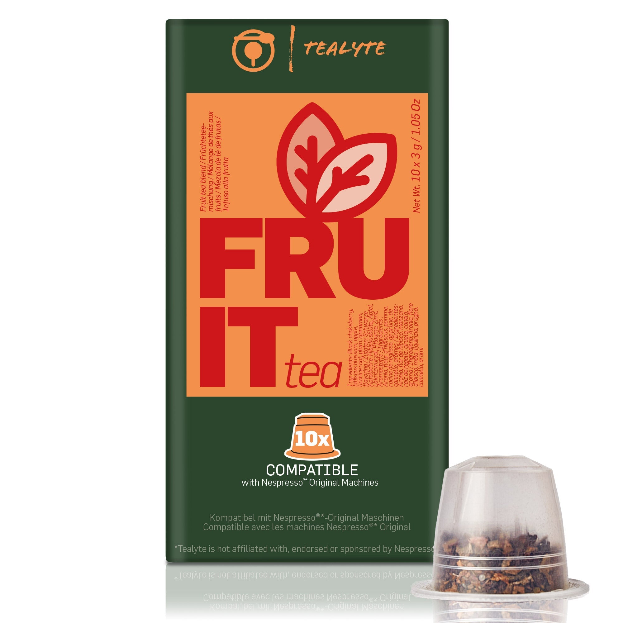 Tealyte Fruit Tea - 10 Pods