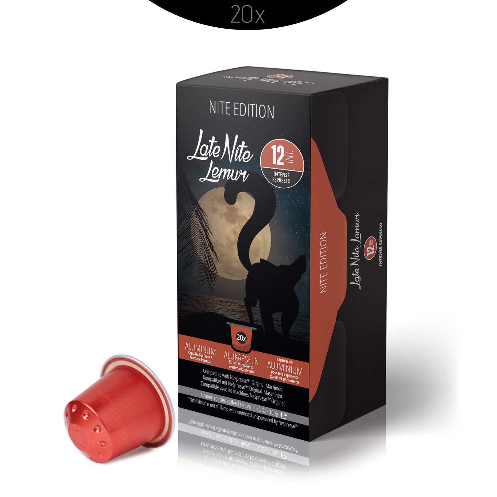 ლეით ნაით ლემურ - 20 ალუმინის კაფსულა