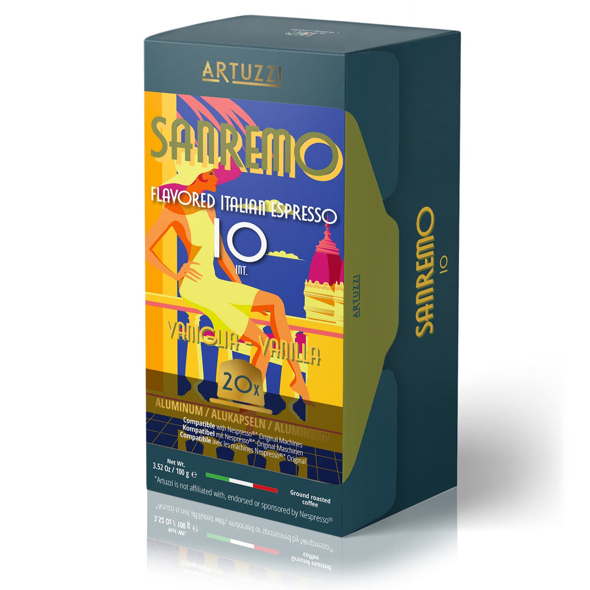 არტუცი სანრემო - ვანილი - 20 ალუმინის კაფსულა