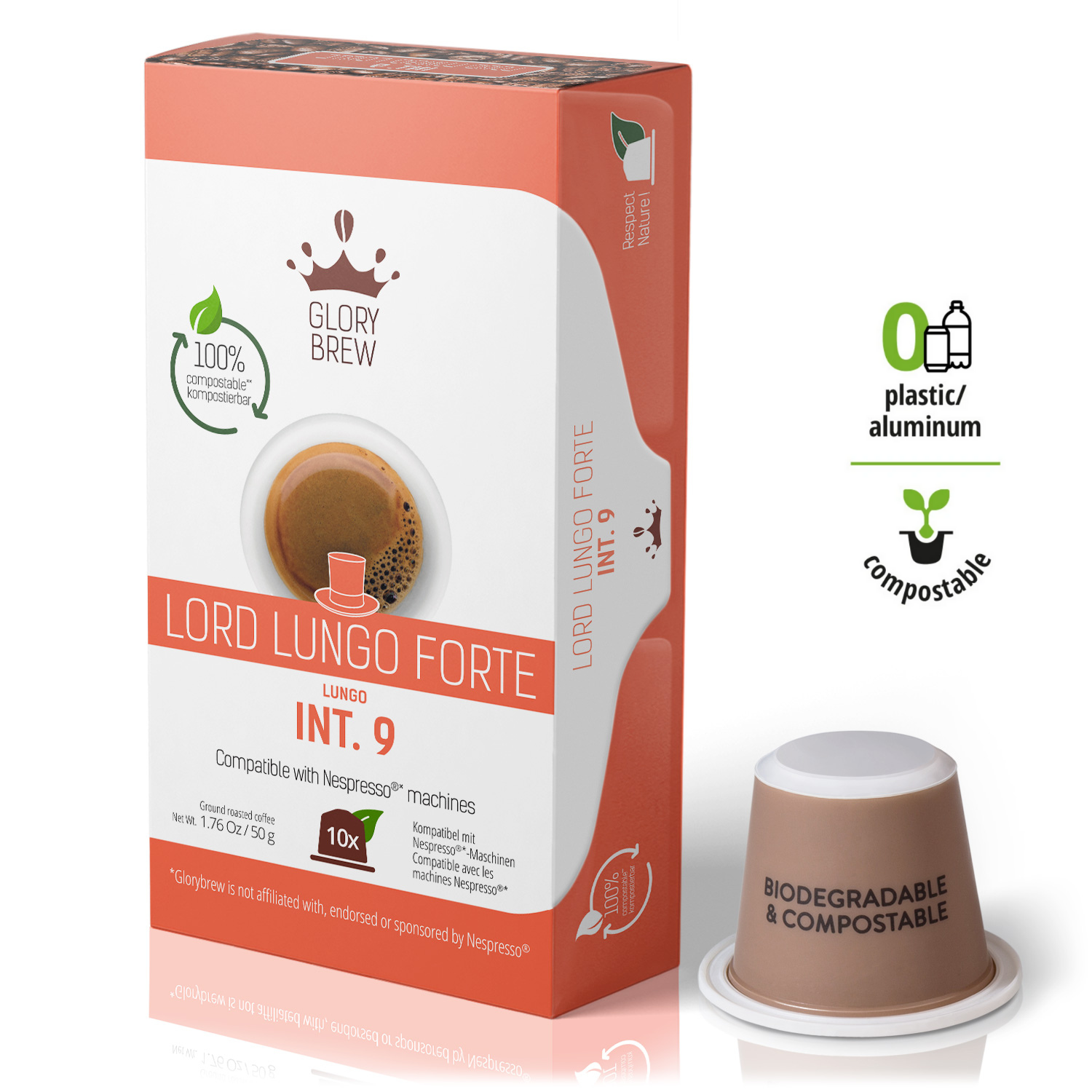 გლორიბრუ ლორდ  ლუნგო - ბიოდეგრადირებადი კაფსულები