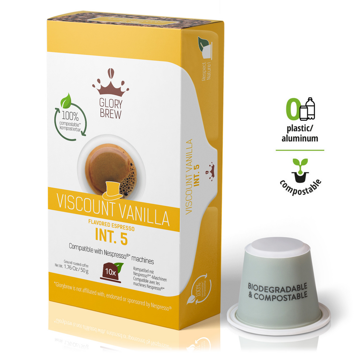 გლორიბრუ ვაიკონტ ვანილი - ბიოდეგრადირებადი კაფსულები