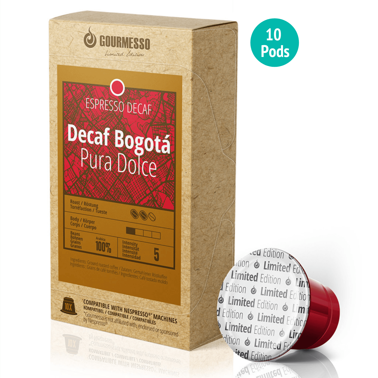 Gourmesso Decaf Bogota Pura Dolce (Limited) - 10 Pods-Gourmesso