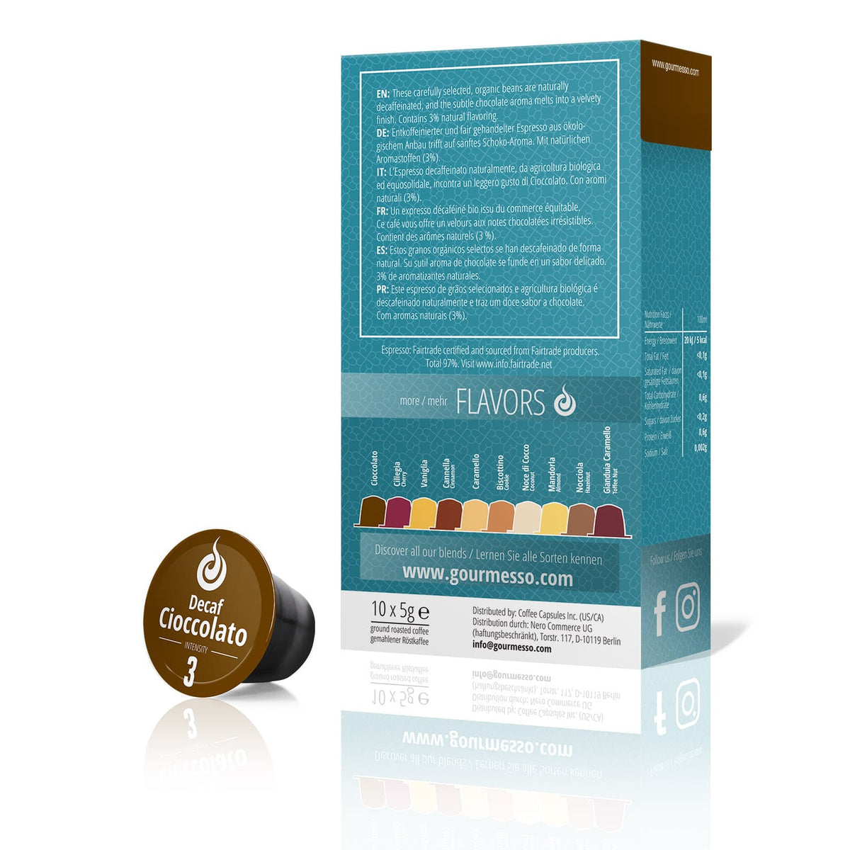 Gourmesso Decaf Cioccolato - Fairtrade - 10 Pods-Gourmesso