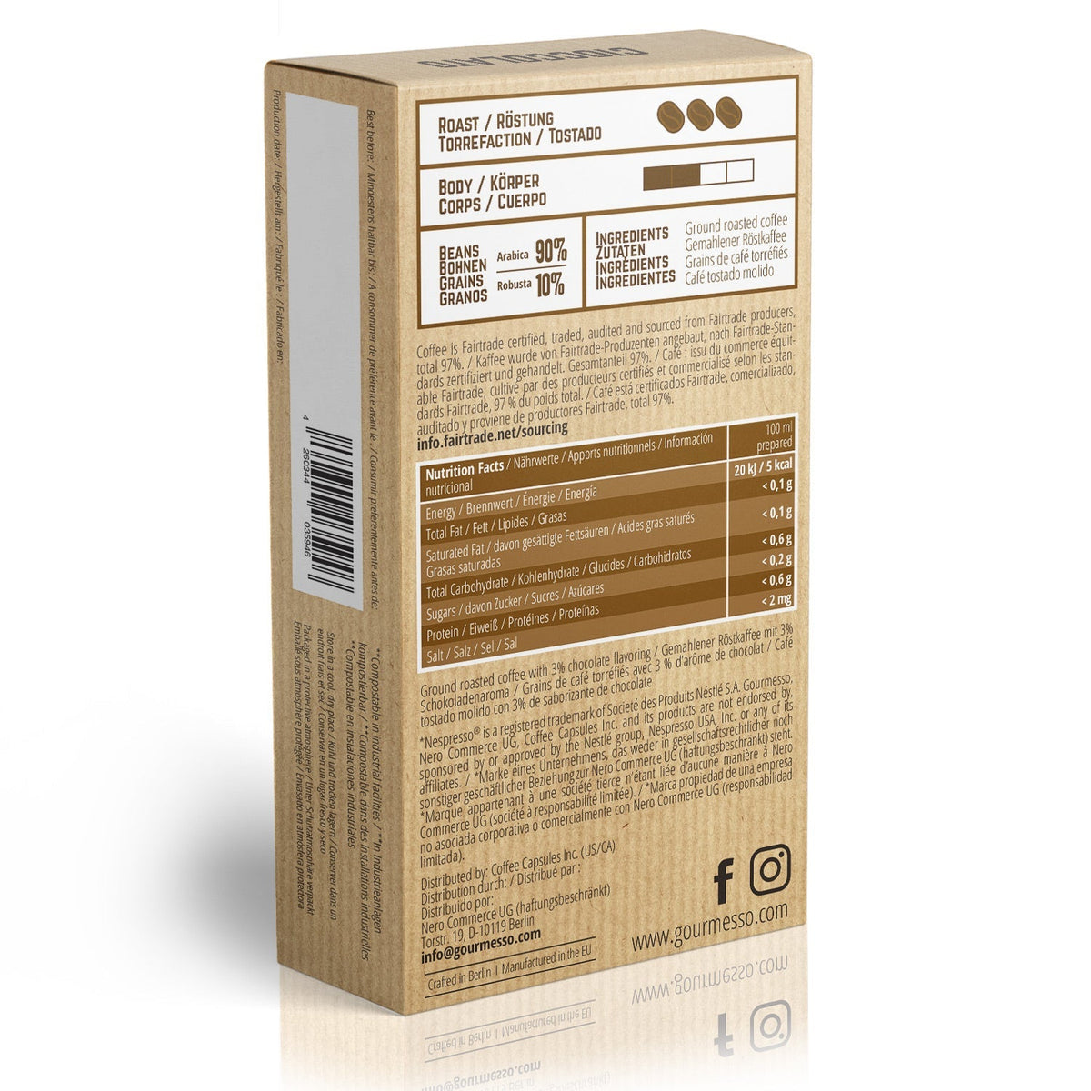 Gourmesso - Eco Line - Cioccolato - 10 Capsules-Gourmesso