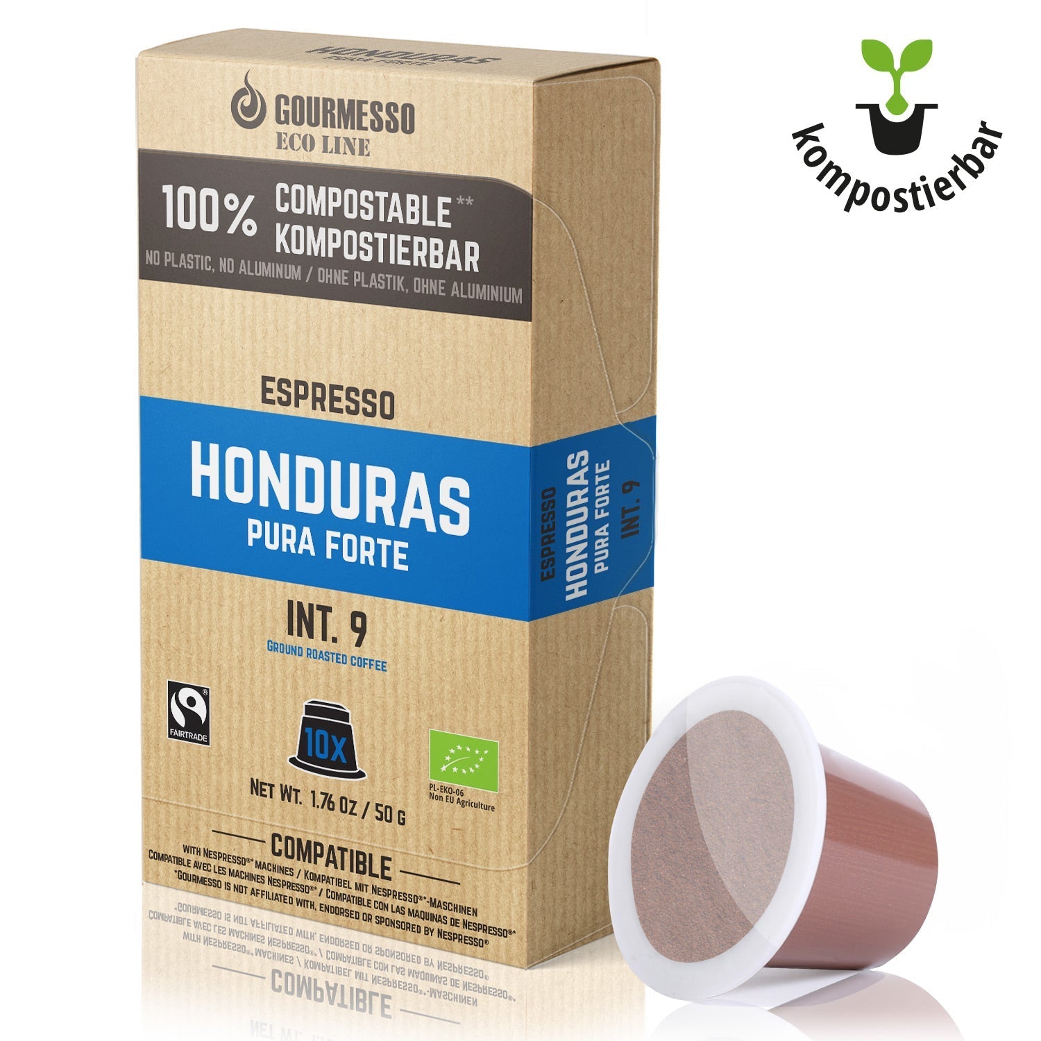 Gourmesso - Eco Line - Honduras Pura Forte - 10 Capsules - Organic-Gourmesso