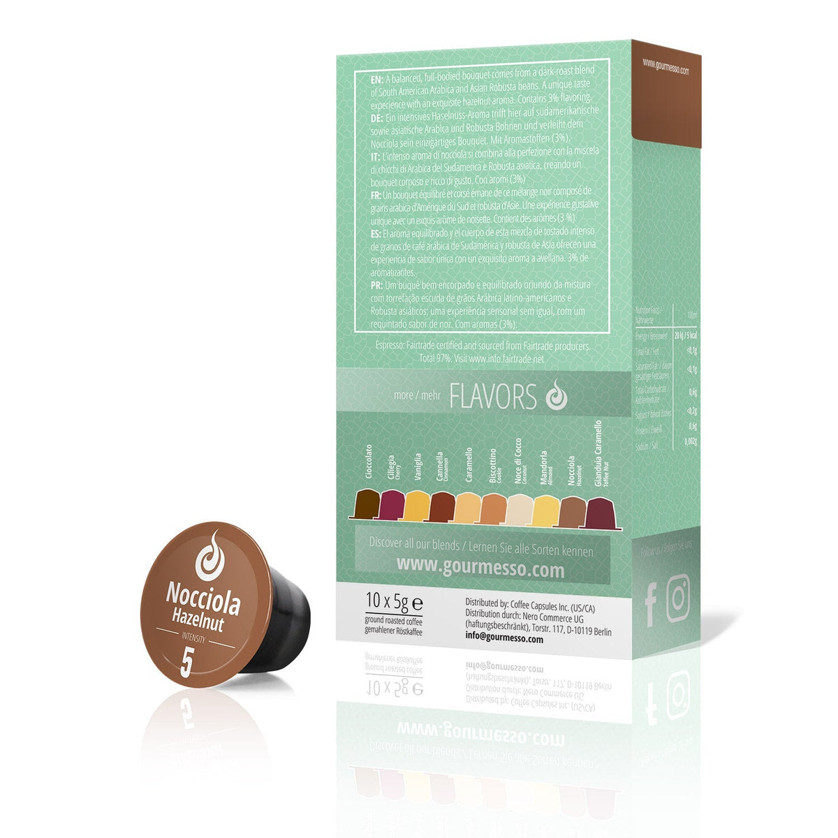 Gourmesso Hazelnut - Fairtrade - 10 Pods-Gourmesso