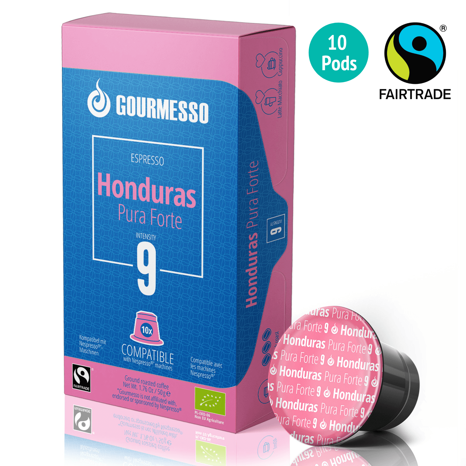 Gourmesso Honduras Pura Forte - Organic/Fairtrade - 10 Pods-Gourmesso