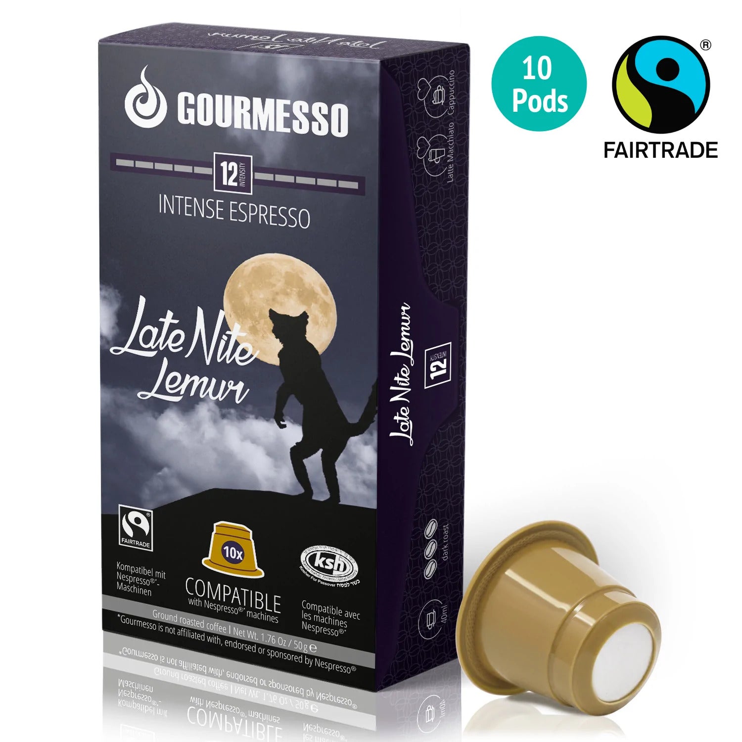 Gourmesso Late Nite Lemur - Fairtrade - 10 Pods-Gourmesso