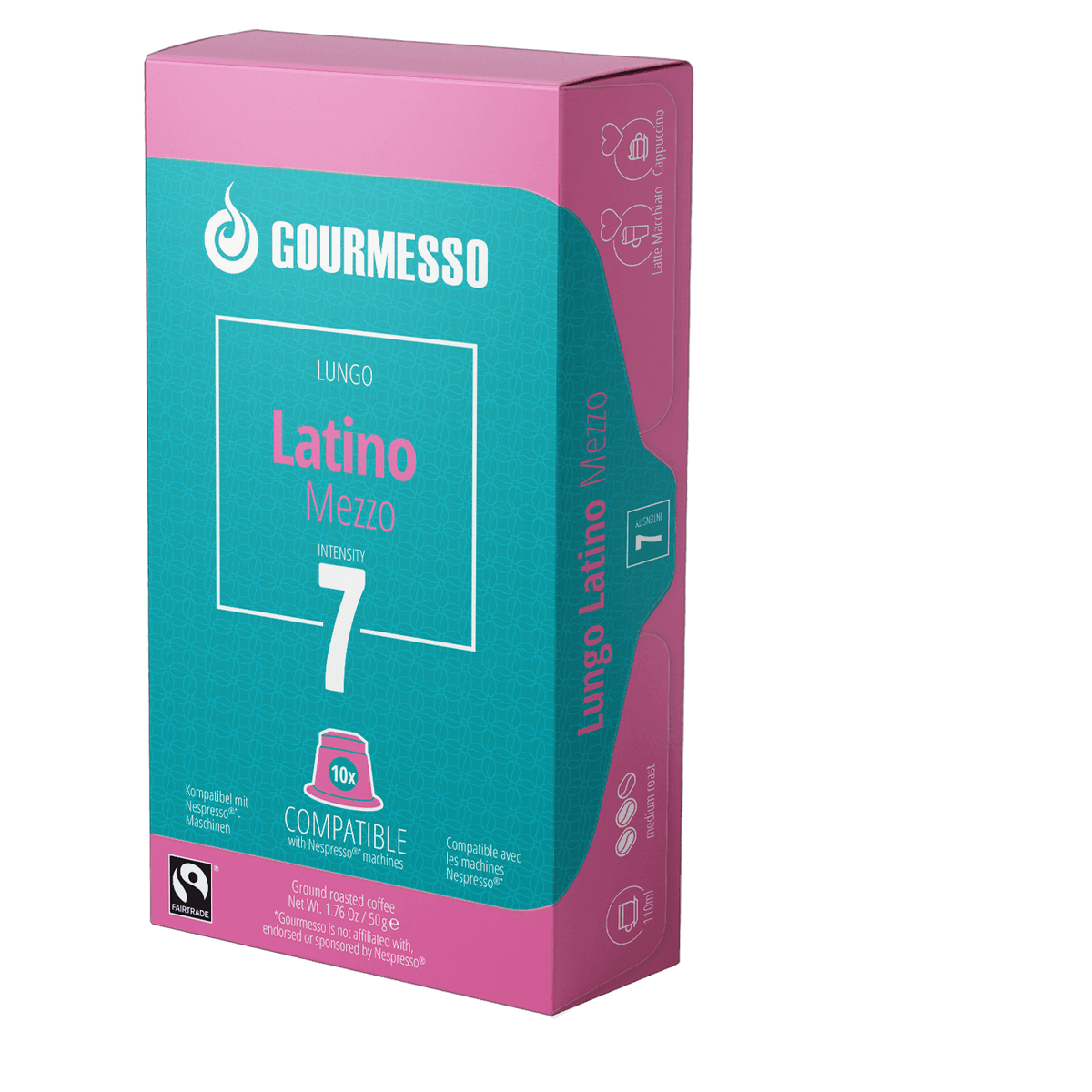 Gourmesso Lungo Latino Mezzo - Fairtrade - 10 Pods-Gourmesso