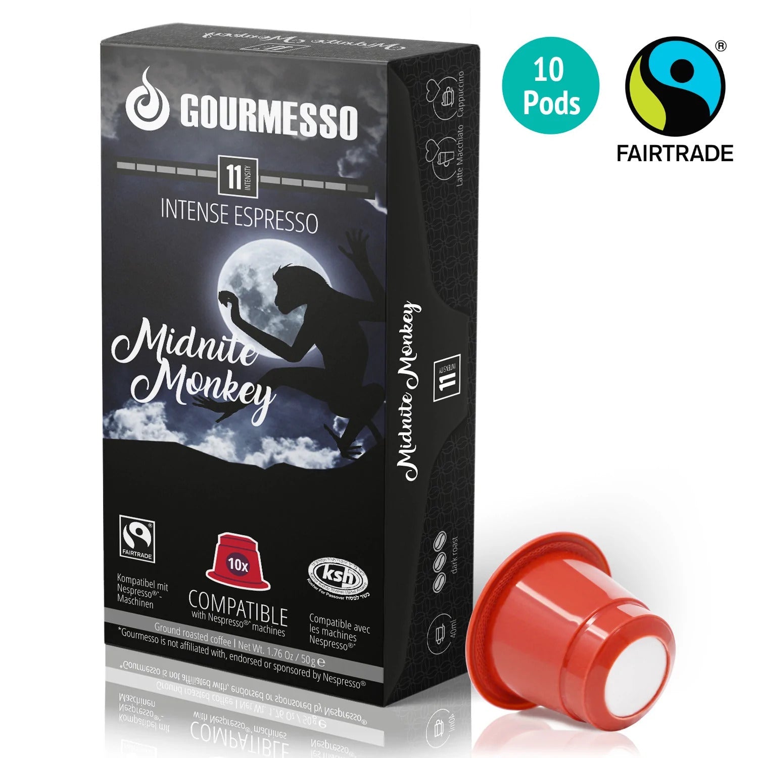 Gourmesso Midnite Monkey - Fairtrade - 10 Pods-Gourmesso