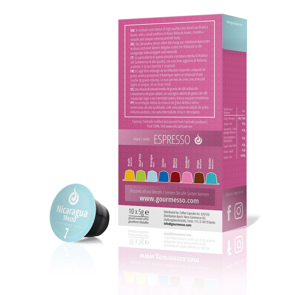 Gourmesso Nicaragua Mezzo - 10 Capsules-Gourmesso